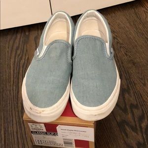 Vans for Madewell denim slip-on sneakers
